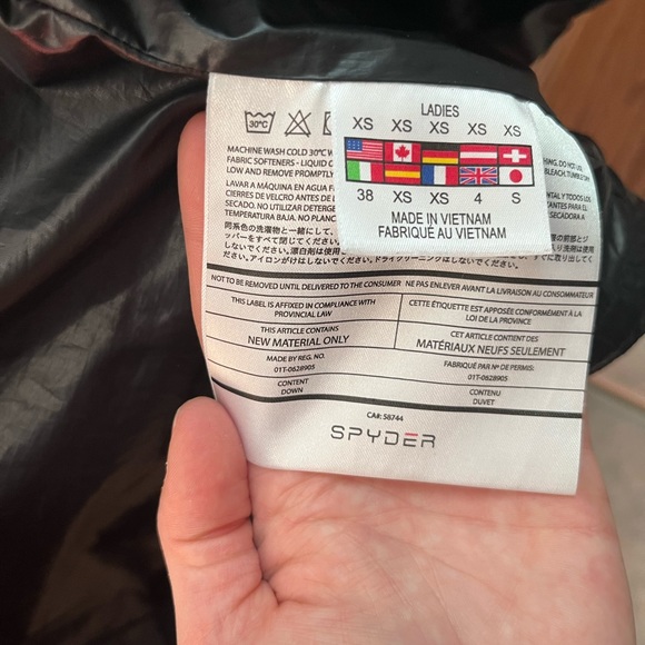 Spyder Hooded Down Vest - Picture 3 of 4